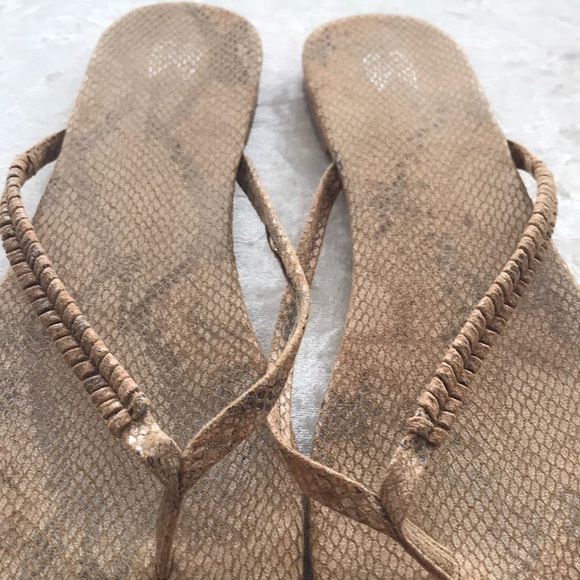 Reptile like thong flat sandals - Picture 2 of 3